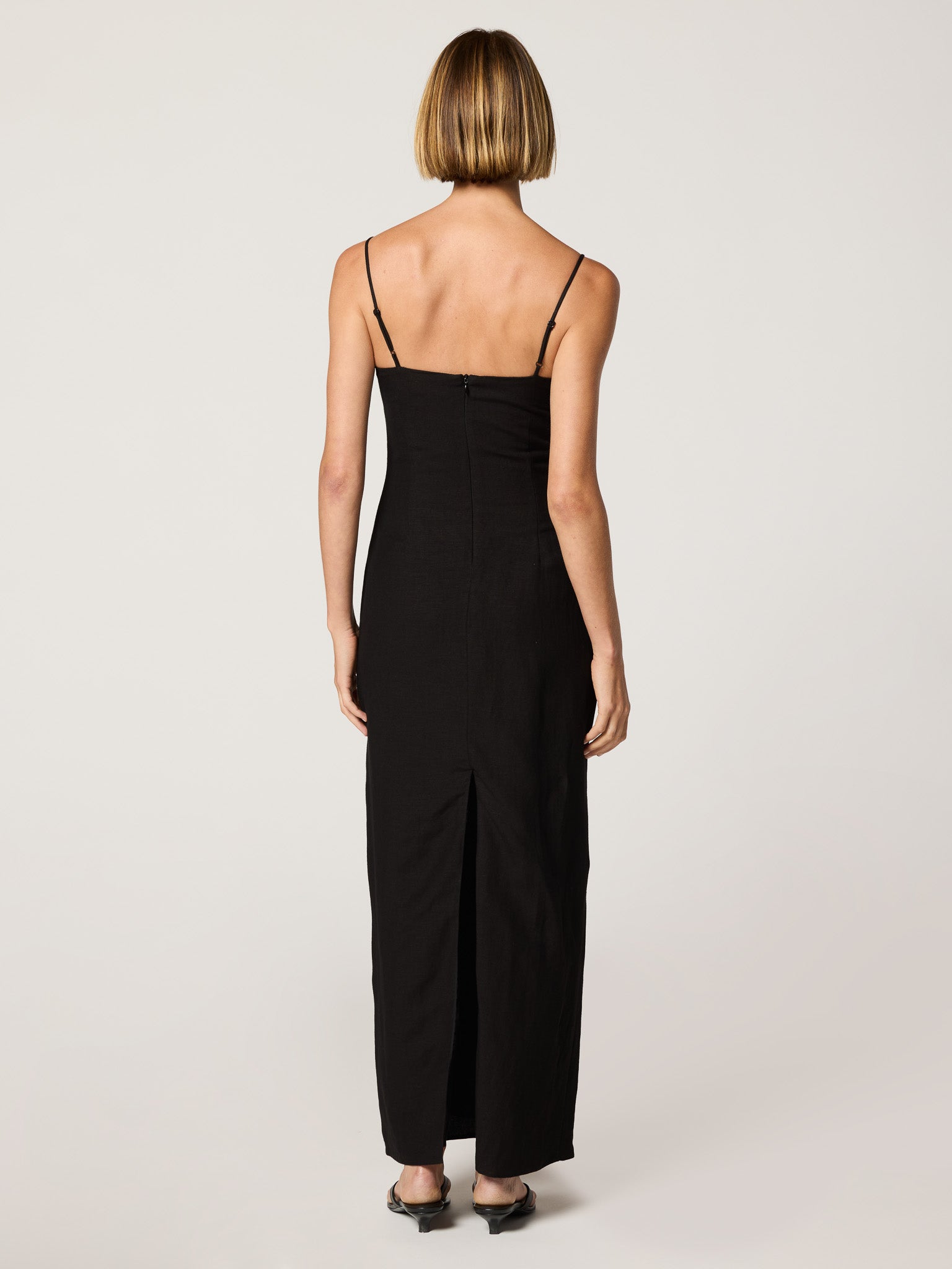 julia long dress Baltic Born Womens Julia Sequin Maxi Dress | Black